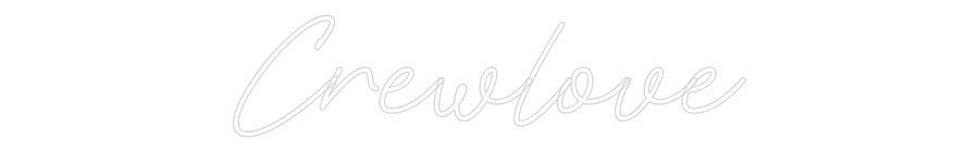 Konfigurator - Neon LED Flex - Personalisierter Indoor Schriftzug Crewlove