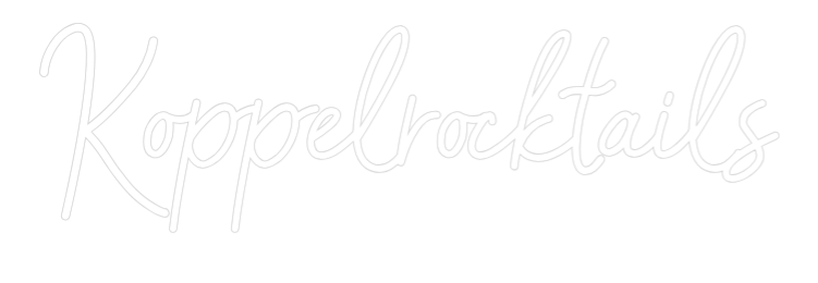 Konfigurator - Neon LED Clip - Personalisierter Indoor Schriftzug Koppelrocktails