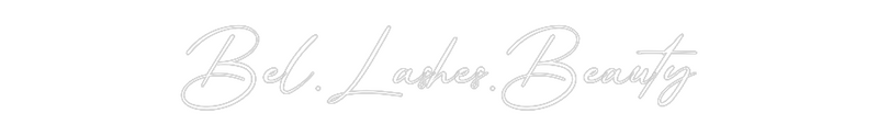 Konfigurator - Neon LED Flex - Personalisierter Indoor Schriftzug Bel.Lashes.Be...