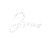 Konfigurator - Neon LED Clip - Personalisierter Indoor Schriftzug Jonas