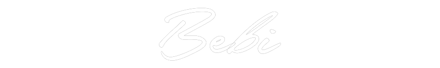 Konfigurator - Neon LED Clip - Personalisierter Indoor Schriftzug Bebi