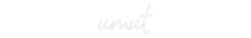 Konfigurator - Neon LED Flex - Personalisierter Indoor Schriftzug umut