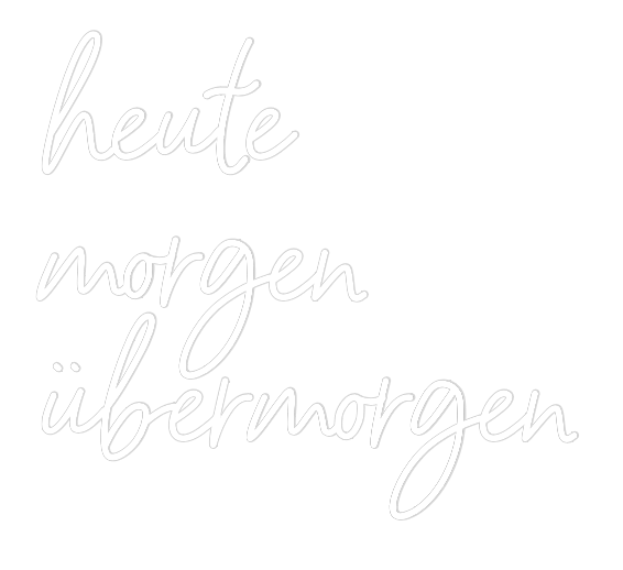 Konfigurator - Neon LED Clip - Personalisierter Indoor Schriftzug heute
morgen...