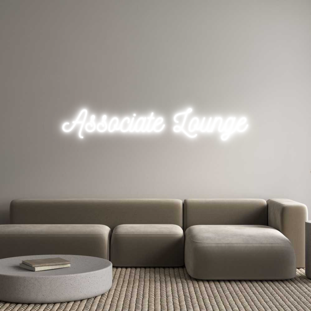 Konfigurator - Neon LED Clip - Personalisierter Indoor Schriftzug Associate Lou...