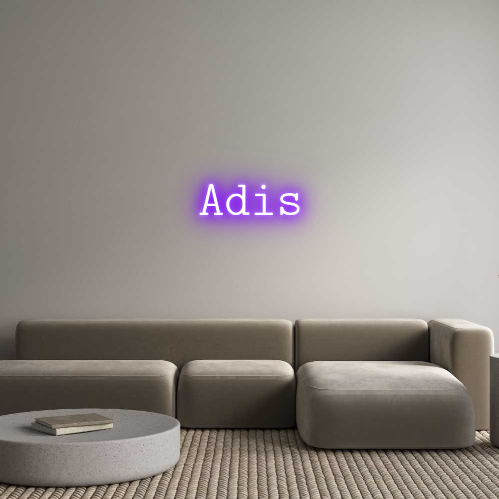 Konfigurator - Neon LED Flex - Personalisierter Indoor Schriftzug Adis