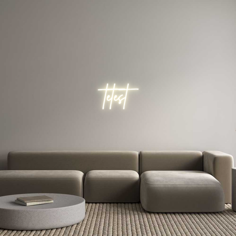 Konfigurator - Neon LED Clip - Personalisierter Indoor Schriftzug tetest