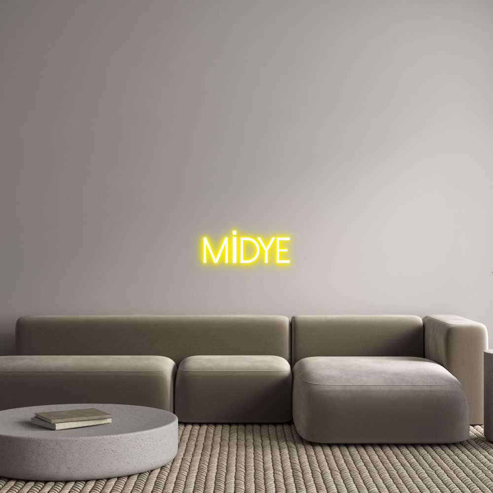 Konfigurator - Neon LED Clip - Personalisierter Indoor Schriftzug MİDYE