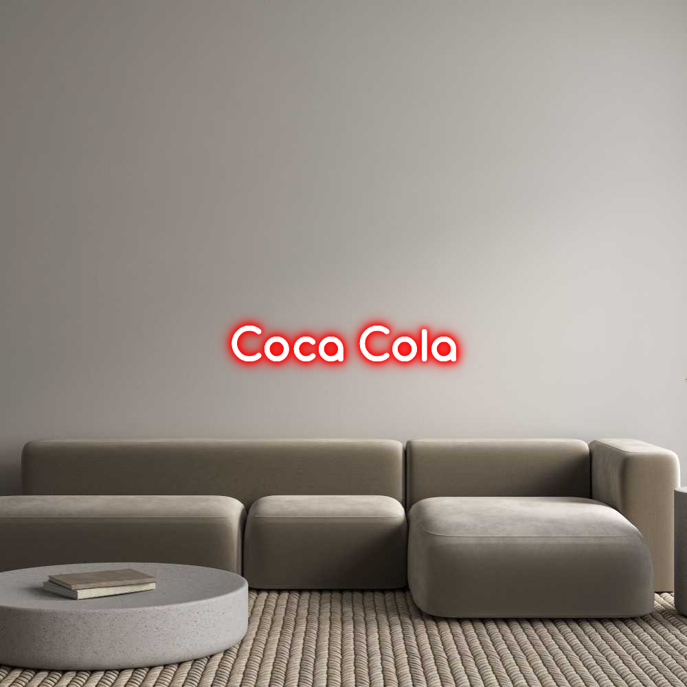 Konfigurator - Neon LED Clip - Personalisierter Indoor Schriftzug Coca Cola