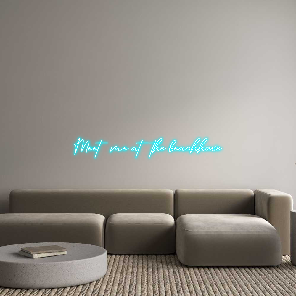 Konfigurator - Neon LED Clip - Personalisierter Indoor Schriftzug Meet me at th...