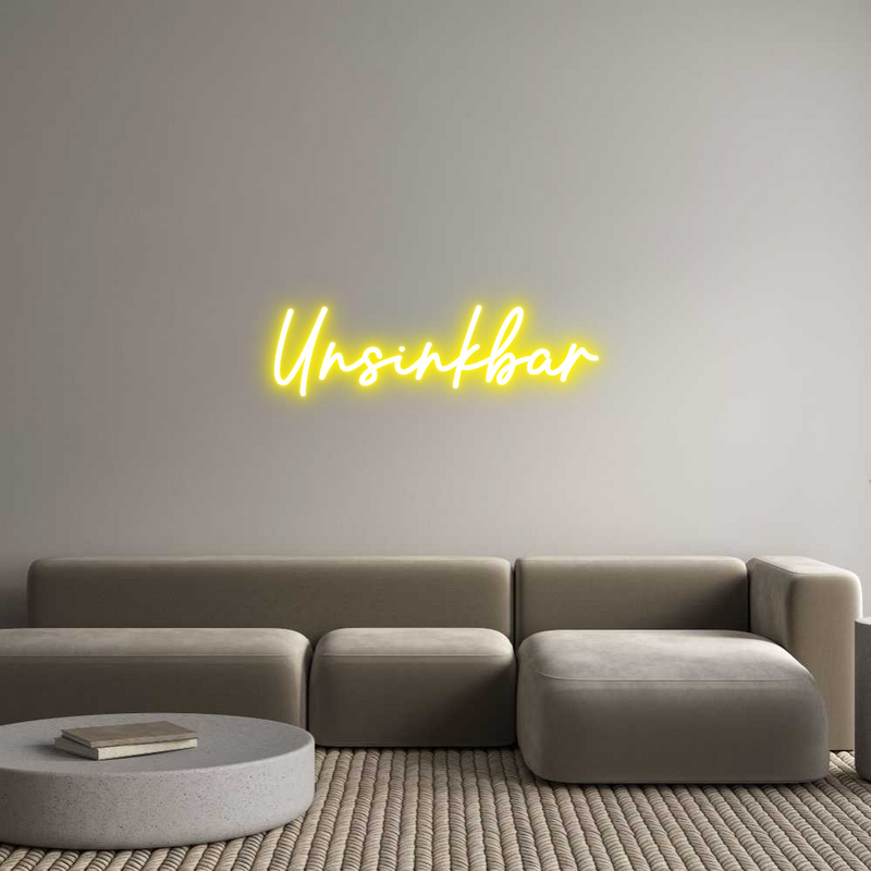 Konfigurator - Neon LED Clip - Personalisierter Indoor Schriftzug Unsinkbar