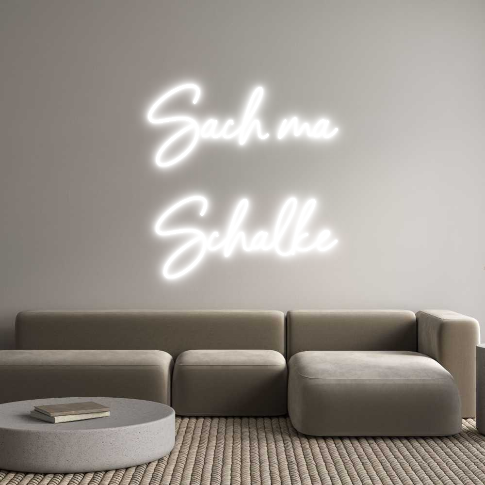 Konfigurator - Neon LED Clip - Personalisierter Indoor Schriftzug Sach ma

Sc...