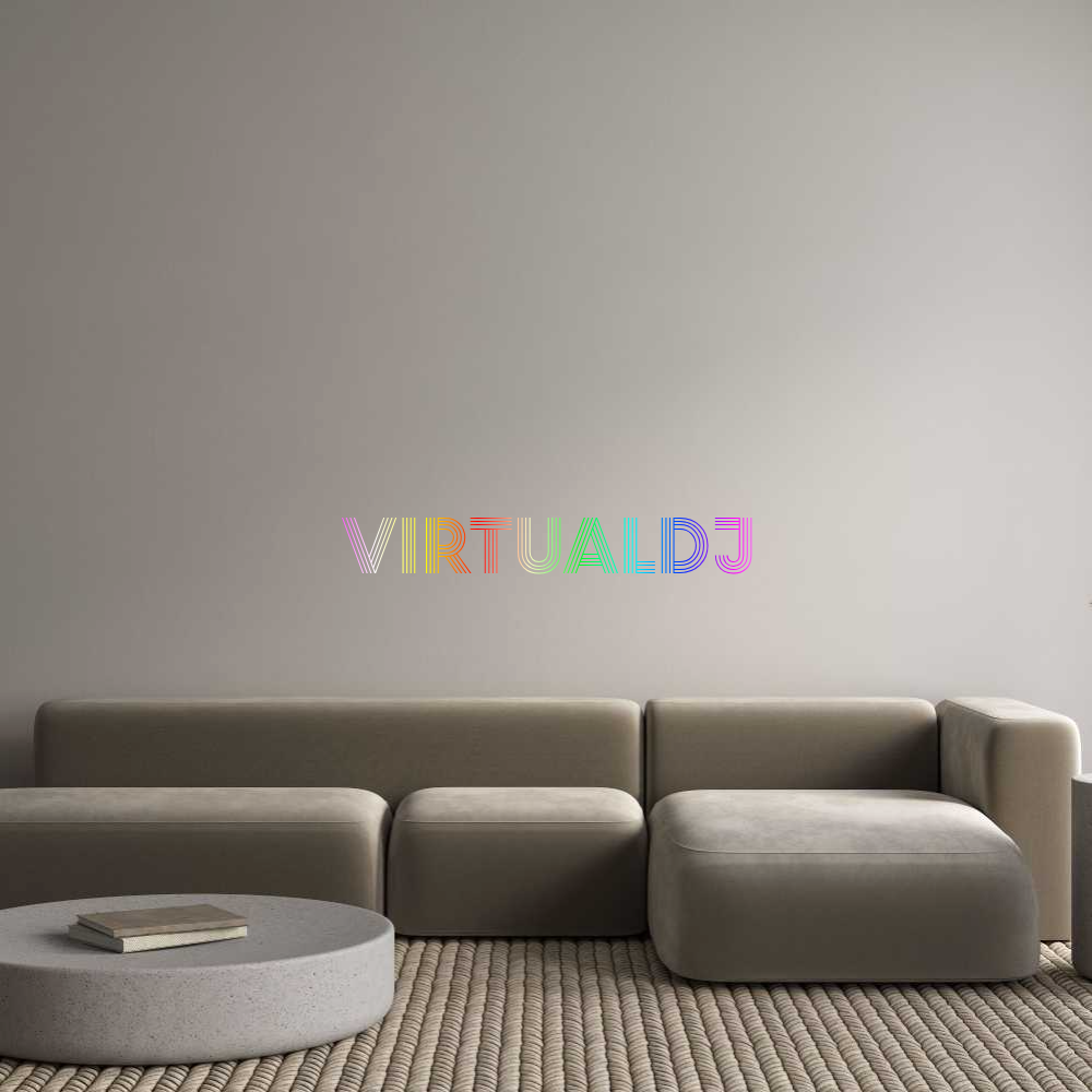 Konfigurator - Neon LED Clip - Personalisierter Indoor Schriftzug VirtualDJ