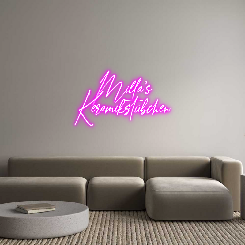 Konfigurator - Neon LED Flex - Personalisierter Indoor Schriftzug Milla's
Kera...