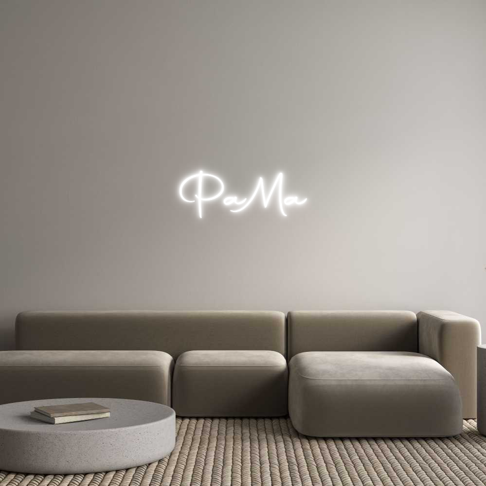Konfigurator - Neon LED Clip - Personalisierter Indoor Schriftzug PaMa
