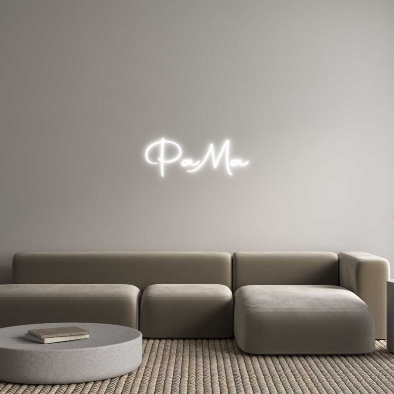 Konfigurator - Neon LED Clip - Personalisierter Indoor Schriftzug PaMa