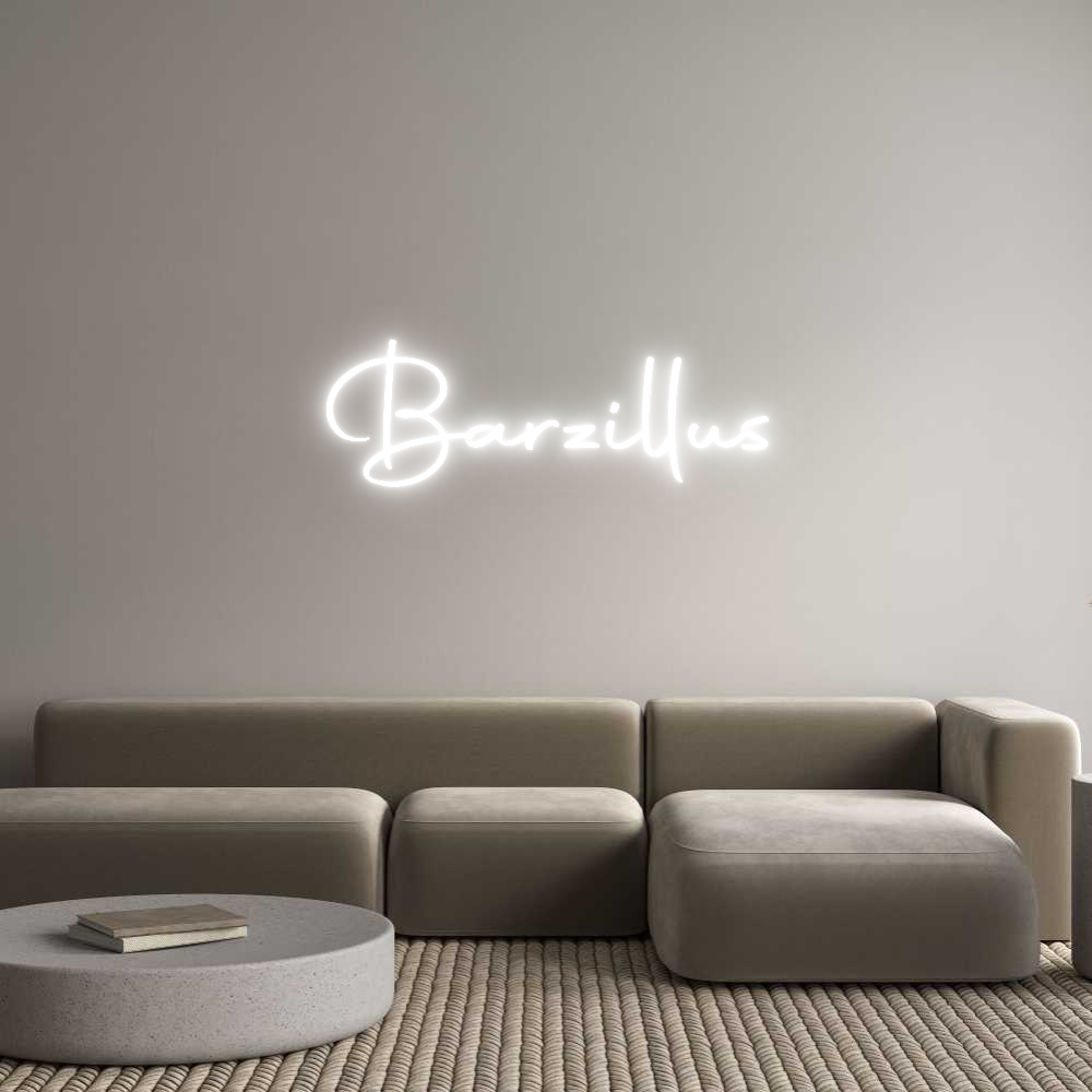 Konfigurator - Neon LED Clip - Personalisierter Indoor Schriftzug Barzillus