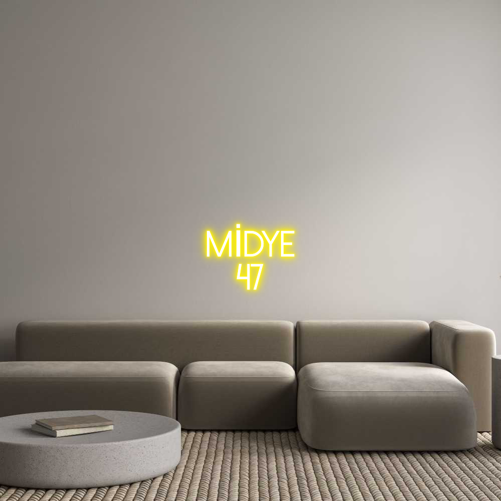 Konfigurator - Neon LED Clip - Personalisierter Indoor Schriftzug  
 MİDYE
 4...