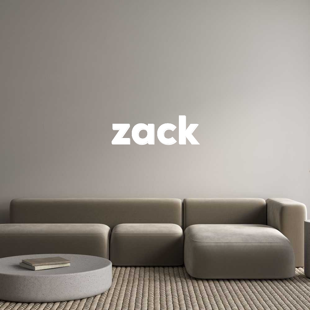 Konfigurator - Personalisierte Leuchtreklame & Leuchtbuchstaben zack