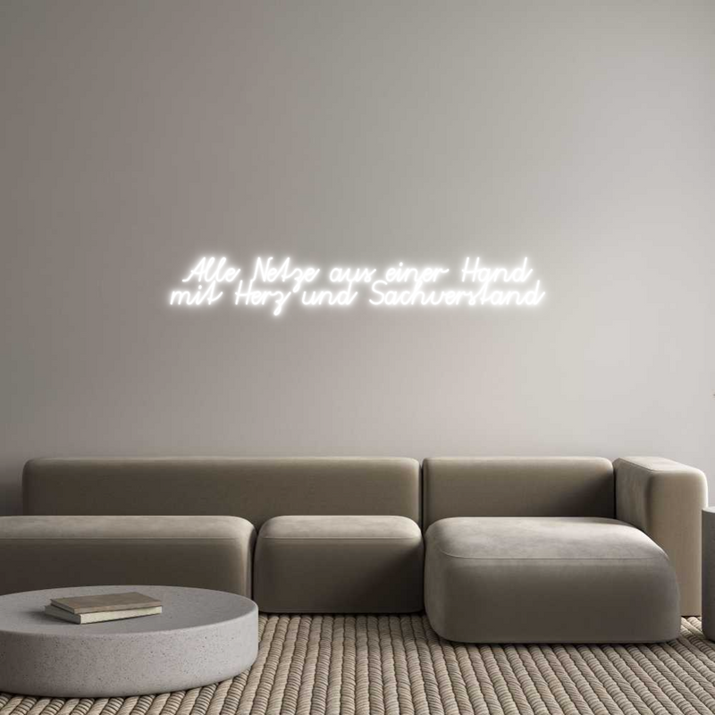 Konfigurator - Neon LED Clip - Personalisierter Indoor Schriftzug Alle Netze au...