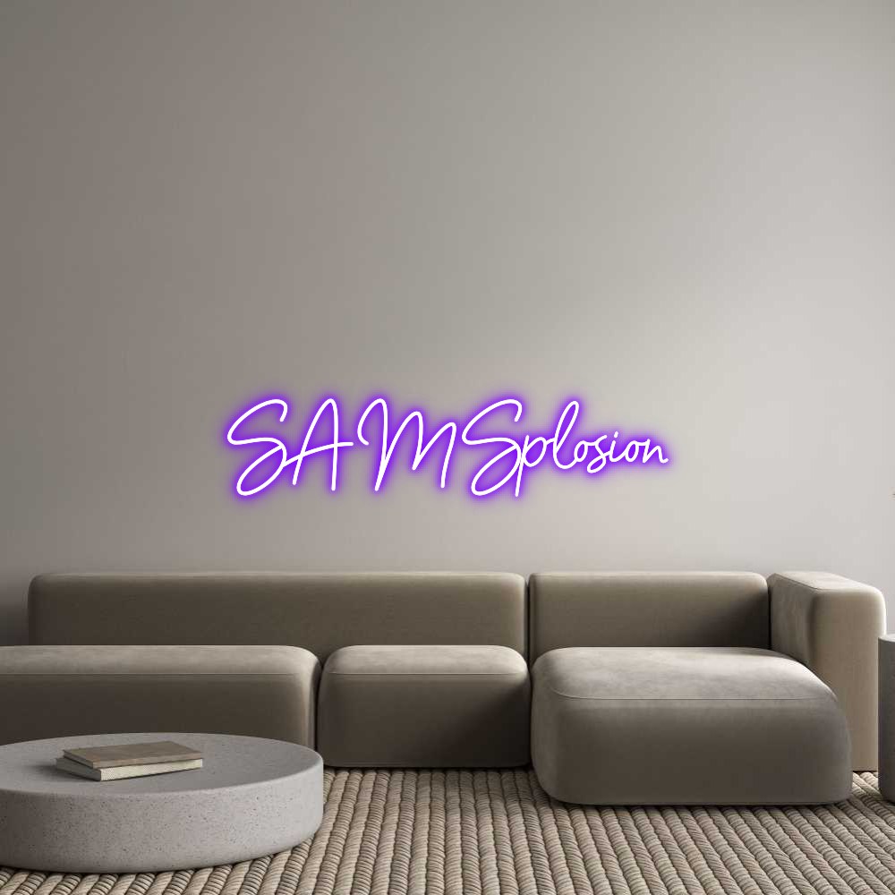 Konfigurator - Neon LED Clip - Personalisierter Indoor Schriftzug  SAMSplosion