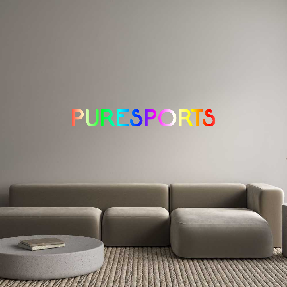 Konfigurator - Neon LED Clip - Personalisierter Indoor Schriftzug PURESPORTS