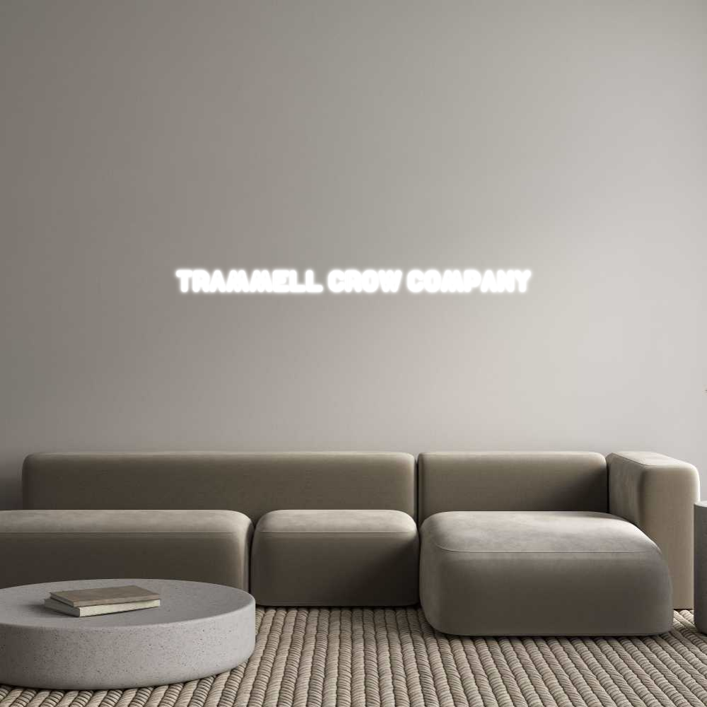 Konfigurator - Neon LED Clip - Personalisierter Indoor Schriftzug TRAMMELL CROW...