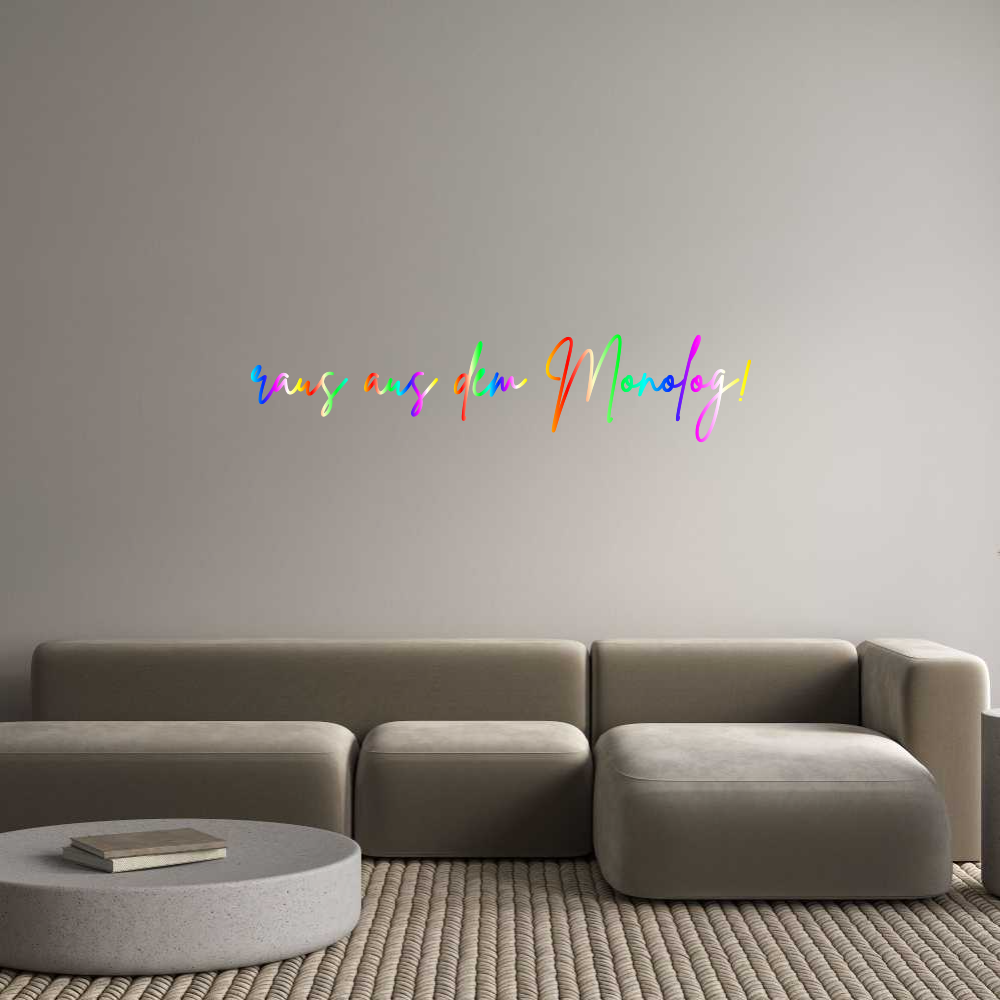 Konfigurator - Neon LED Clip - Personalisierter Indoor Schriftzug raus aus dem ...