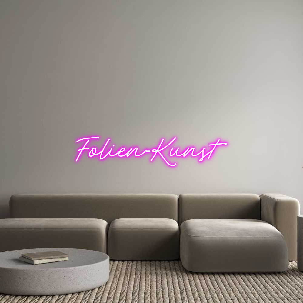 Konfigurator - Neon LED Flex - Personalisierter Indoor Schriftzug Folien-Kunst