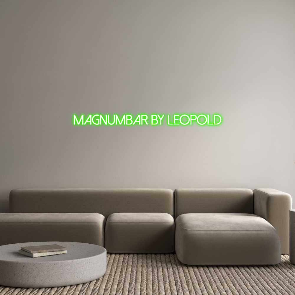 Konfigurator - Neon LED Clip - Personalisierter Indoor Schriftzug Magnumbar by ...
