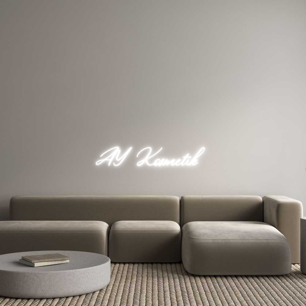 Konfigurator - Neon LED Clip - Personalisierter Indoor Schriftzug  
AY Kosmetik
