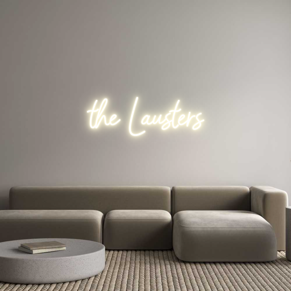 Konfigurator - Neon LED Flex - Personalisierter Indoor Schriftzug the Lausters