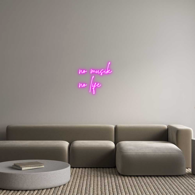 Konfigurator - Neon LED Flex - Personalisierter Indoor Schriftzug no musik 
no...
