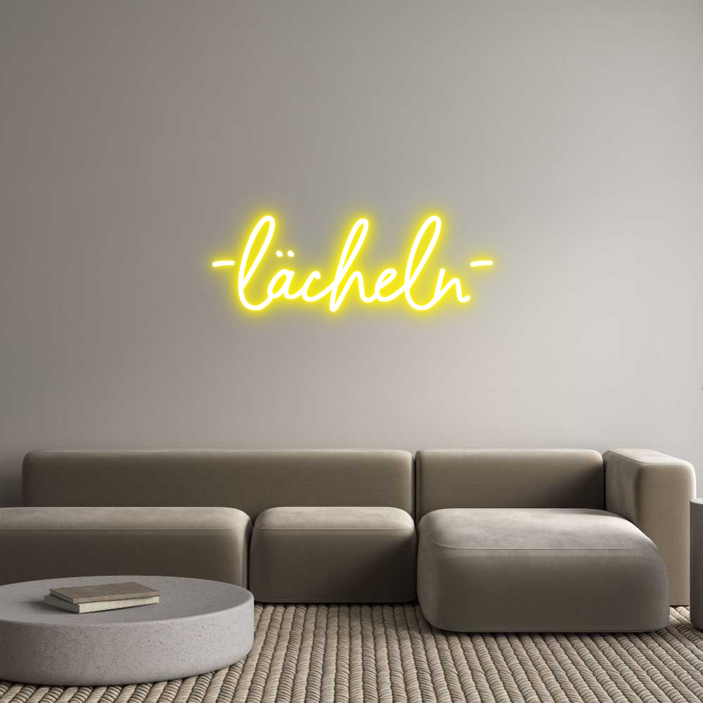 Konfigurator - Neon LED Flex - Personalisierter Indoor Schriftzug -lächeln-