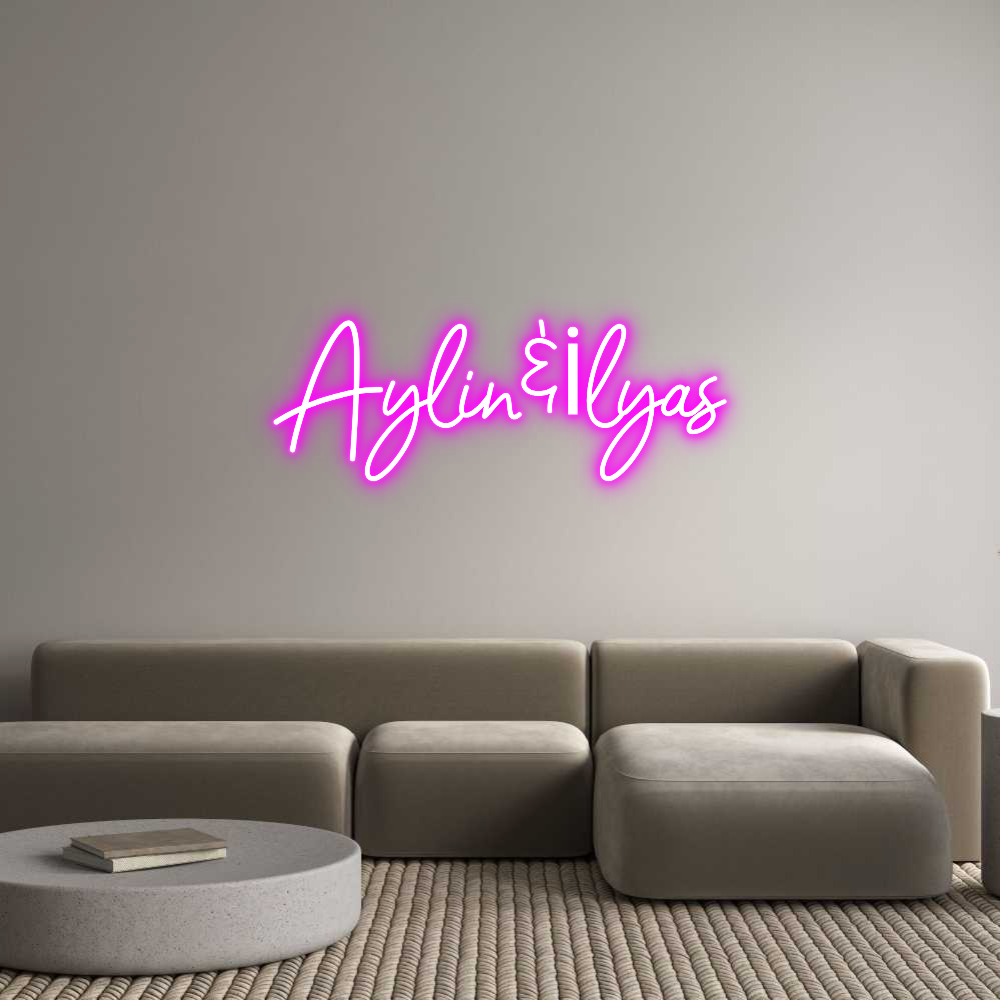 Konfigurator - Neon LED Flex - Personalisierter Indoor Schriftzug Aylin&İlyas