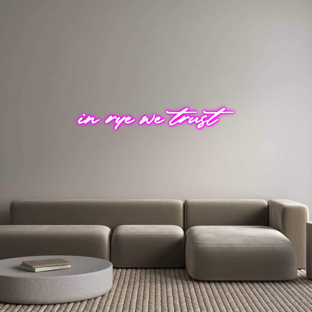 Konfigurator - Neon LED Clip - Personalisierter Indoor Schriftzug in rye we tru...