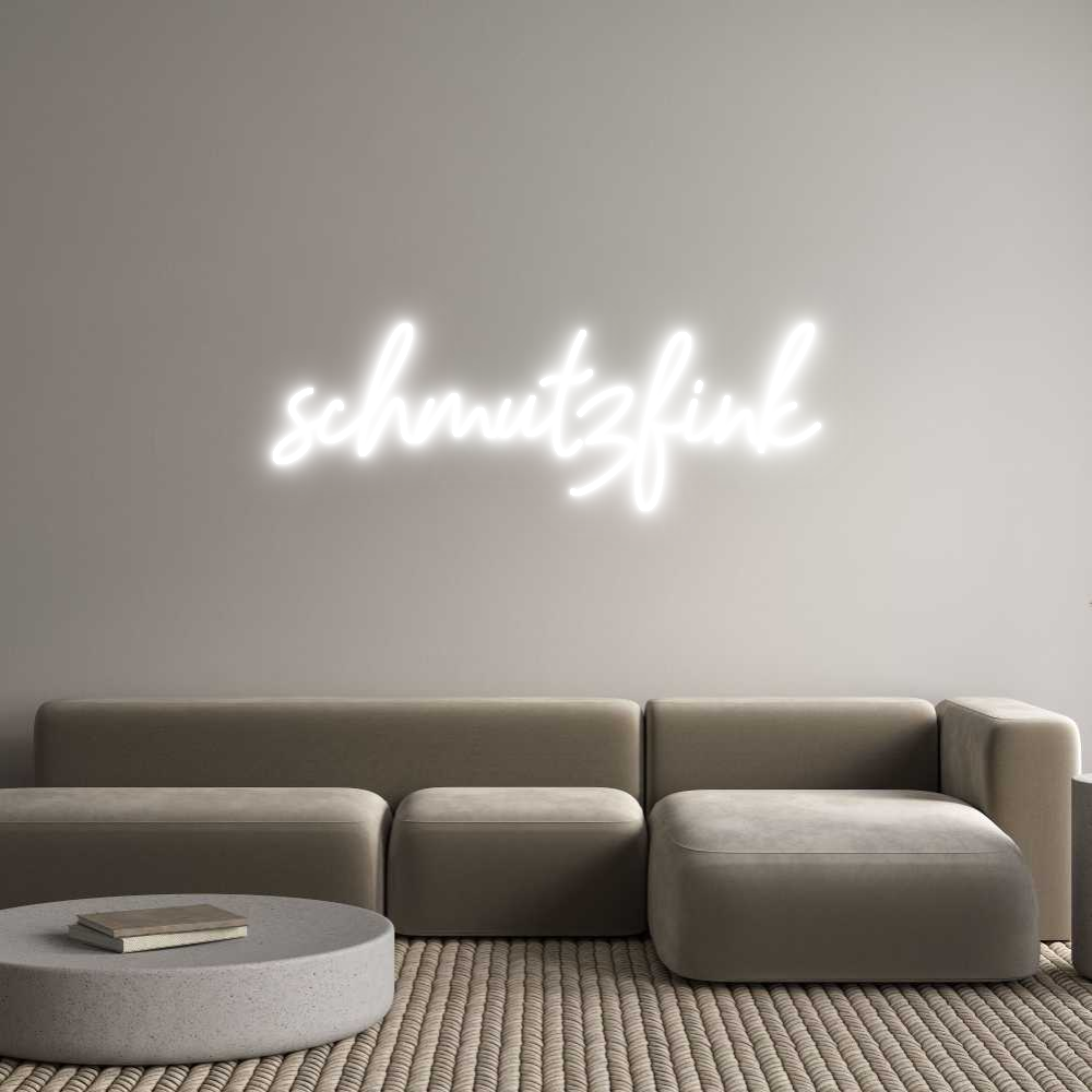 Konfigurator - Neon LED Clip - Personalisierter Indoor Schriftzug schmutzfink