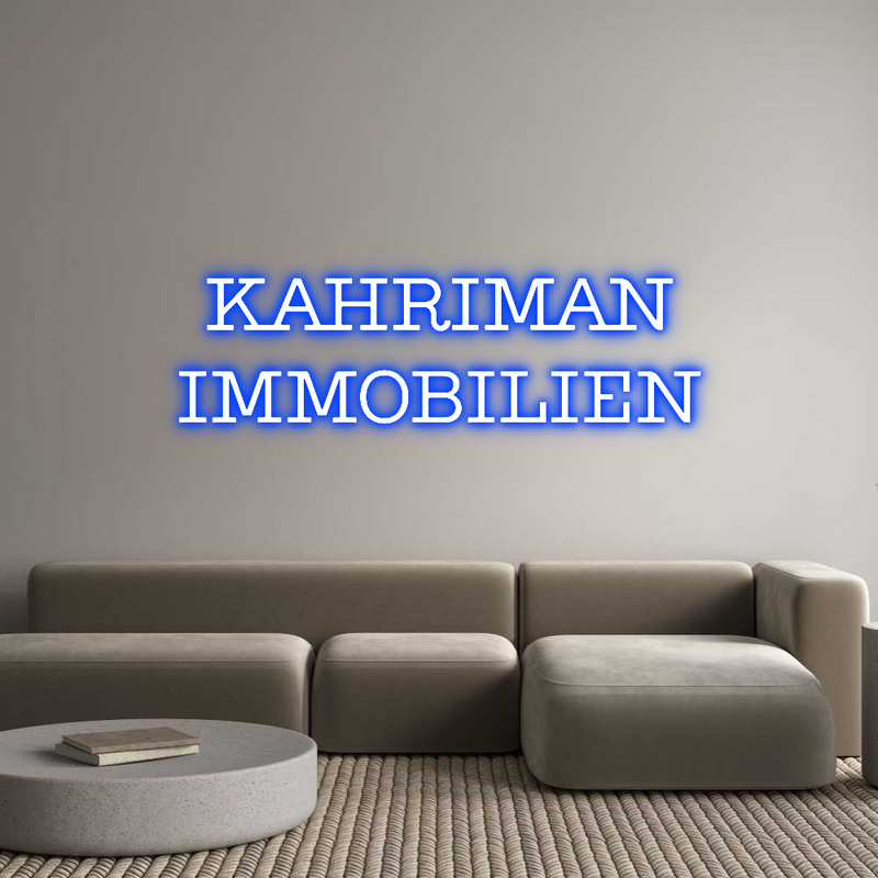 Konfigurator - Neon LED Liquid Acryl - Personalisierter Indoor & Outdoor Schriftzug KAHRIMAN
IMM...