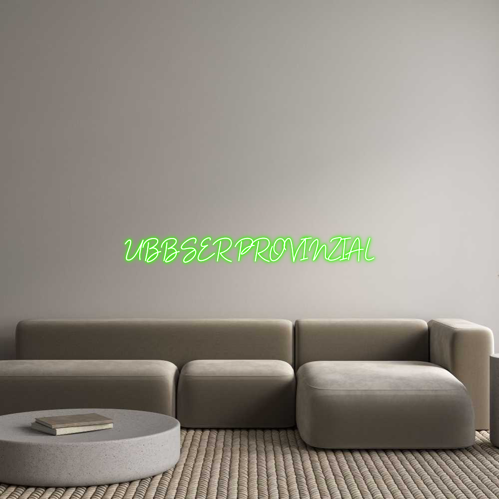 Konfigurator - Neon LED Clip - Personalisierter Indoor Schriftzug UBBSER PROVIN...