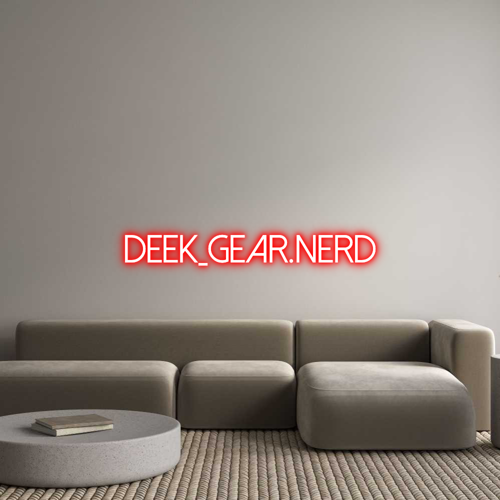 Konfigurator - Neon LED Flex - Personalisierter Indoor Schriftzug Deek_Gear.Nerd