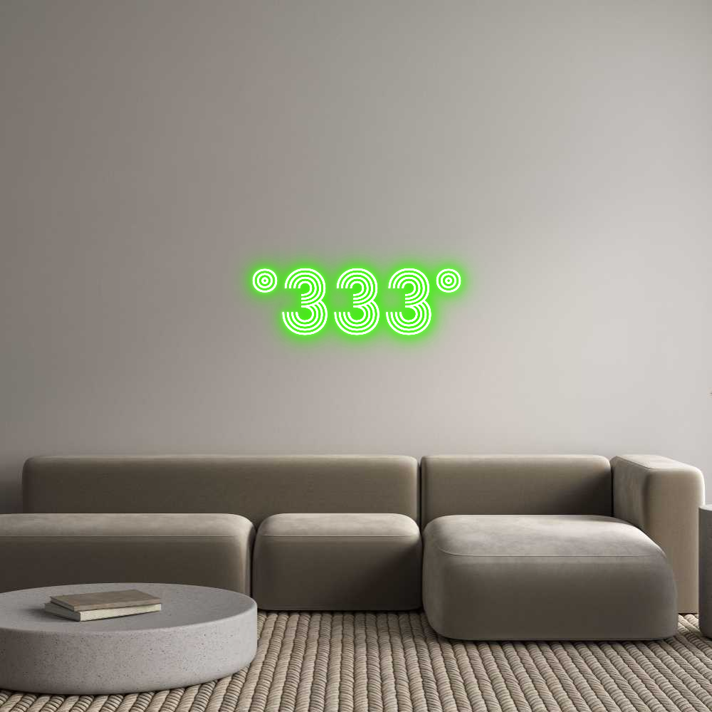 Konfigurator - Neon LED Clip - Personalisierter Indoor Schriftzug °333°