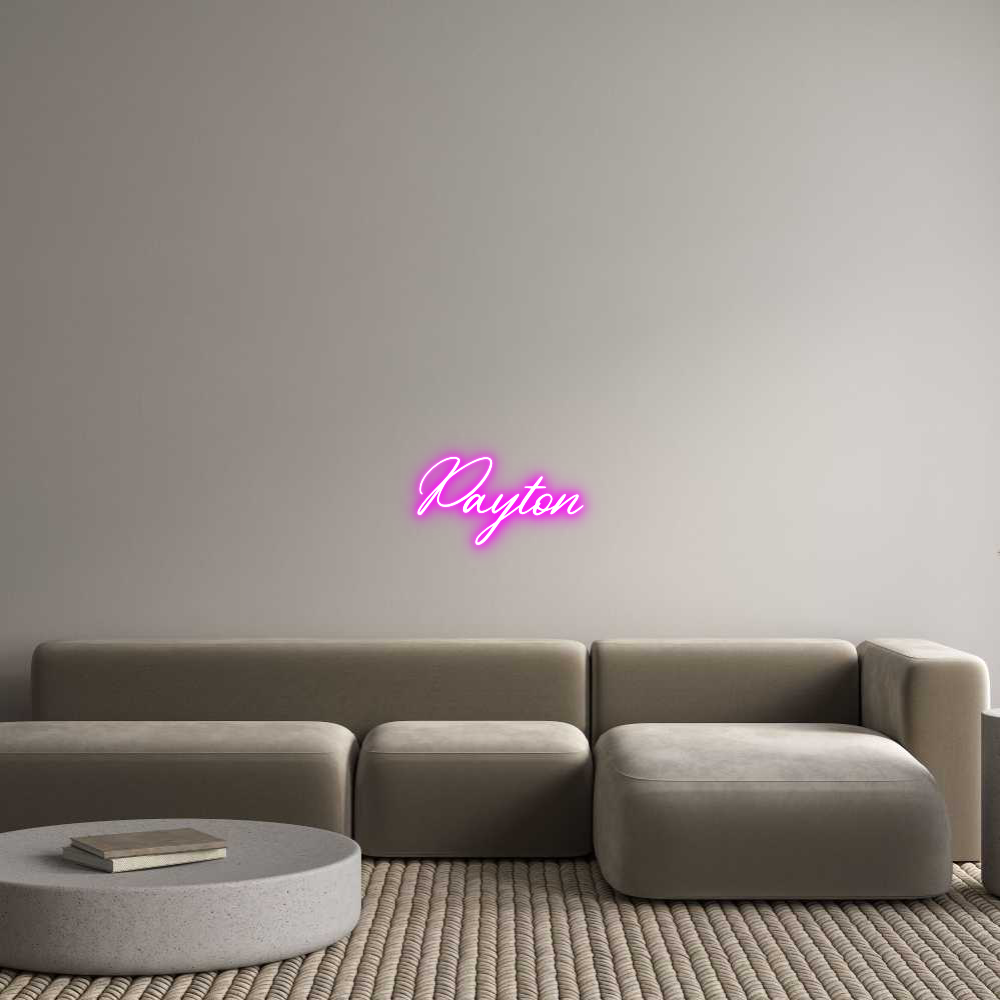 Konfigurator - Neon LED Clip - Personalisierter Indoor Schriftzug Payton
