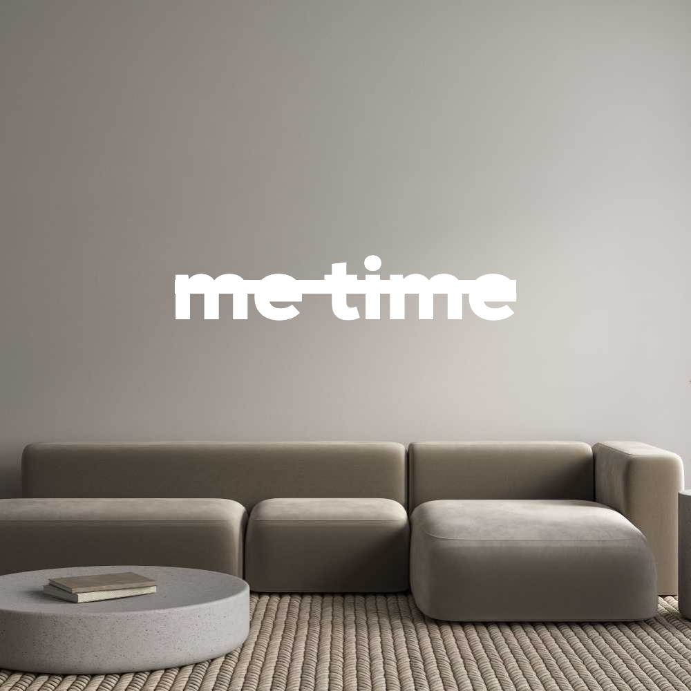 Konfigurator - Personalisierte Leuchtreklame & Leuchtbuchstaben me time
