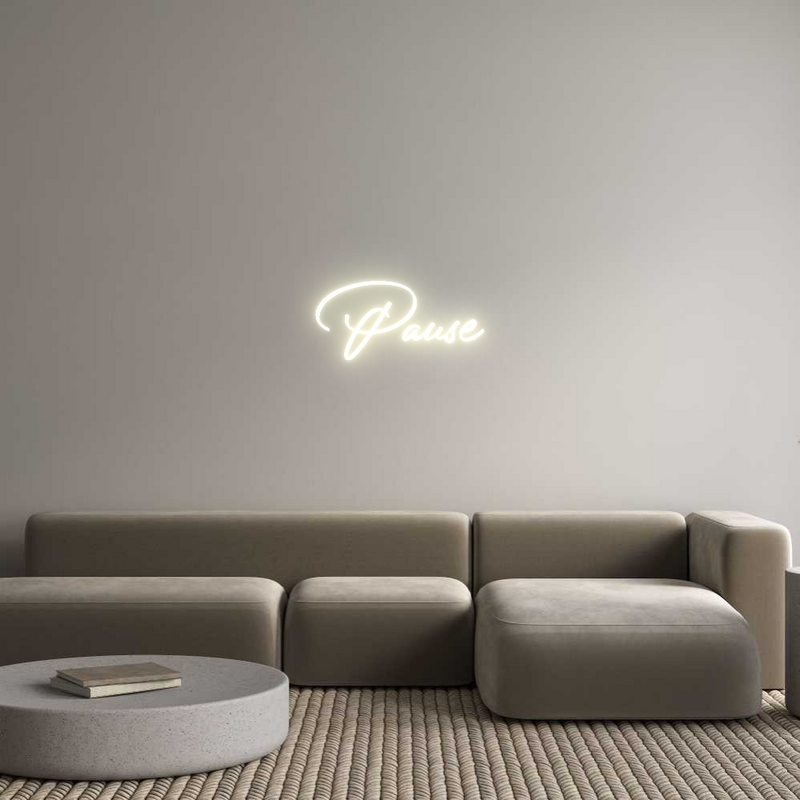 Konfigurator - Neon LED Flex - Personalisierter Indoor Schriftzug Pause
