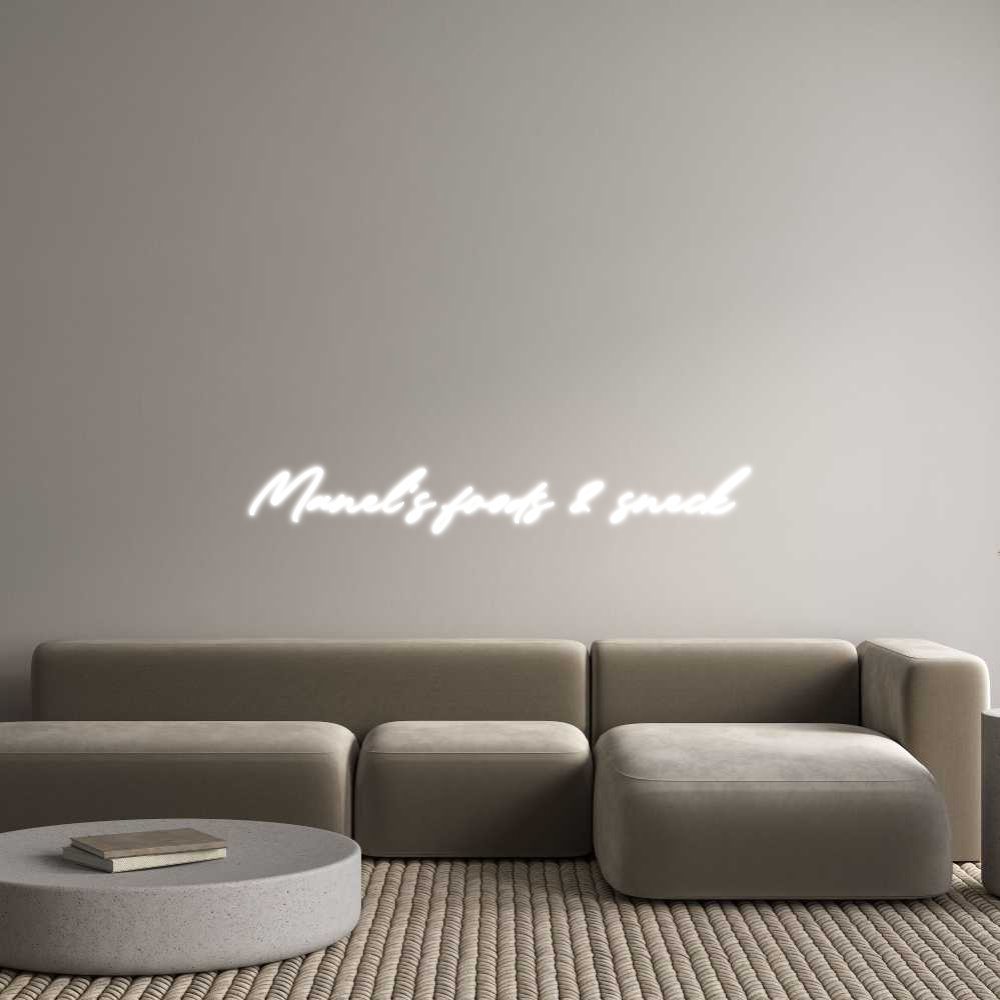 Konfigurator - Neon LED Clip - Personalisierter Indoor Schriftzug Manel's foods...