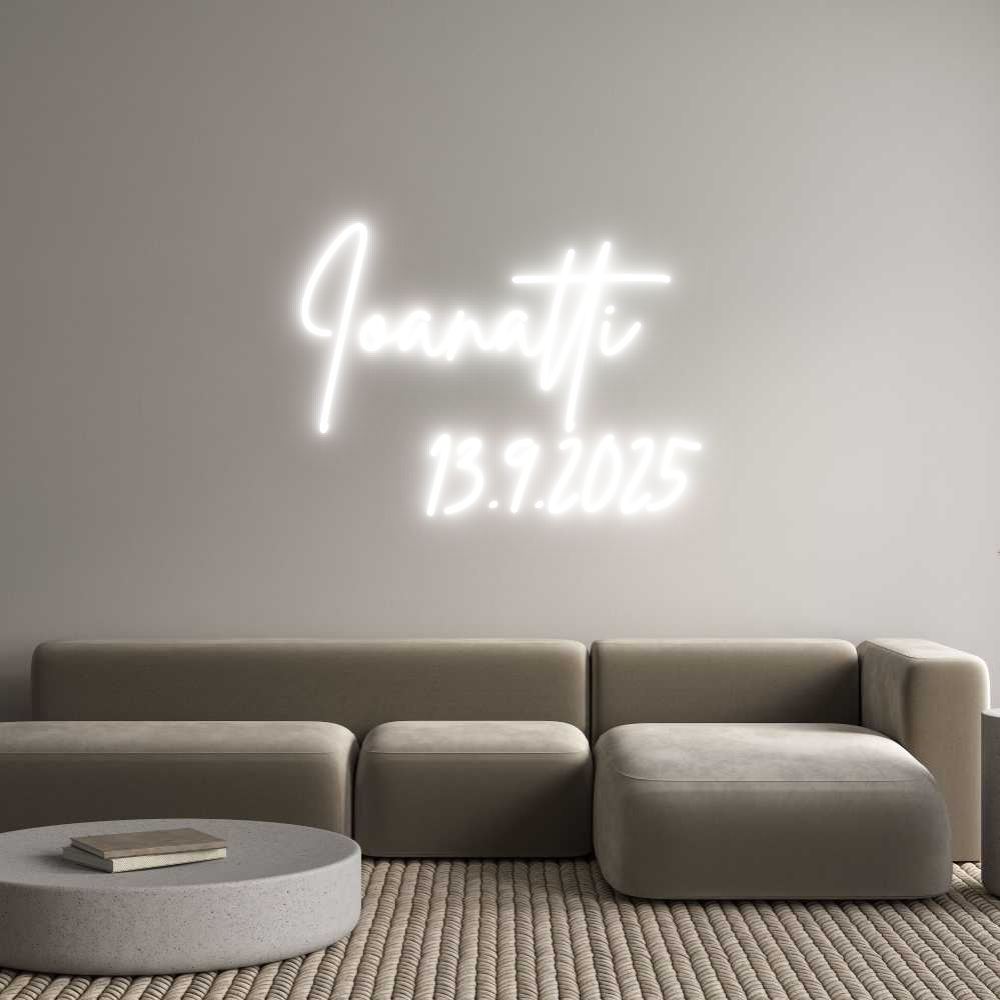 Konfigurator - Neon LED Flex - Personalisierter Indoor Schriftzug Ioanatti 
  ...