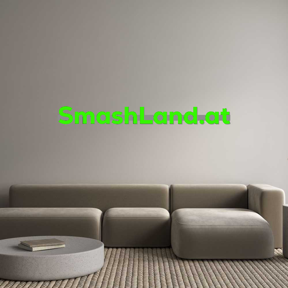 Konfigurator - Personalisierte Leuchtreklame & Leuchtbuchstaben SmashLand.at