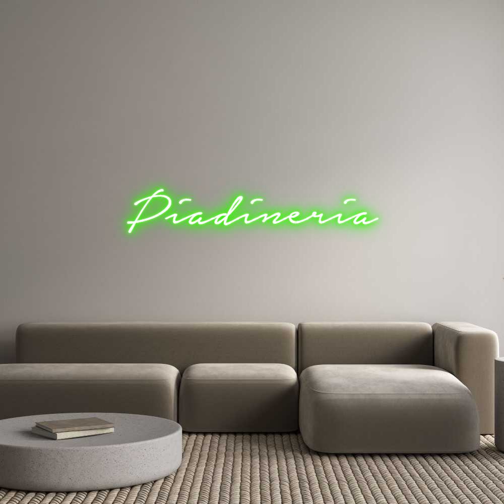 Konfigurator - Neon LED Liquid Acryl - Personalisierter Indoor & Outdoor Schriftzug Piadineria