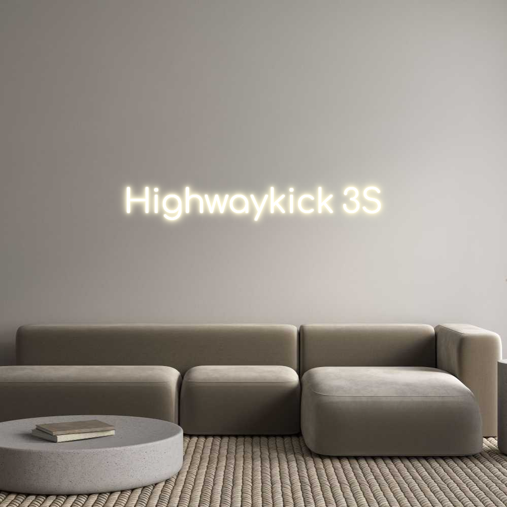 Konfigurator - Neon LED Clip - Personalisierter Indoor Schriftzug Highwaykick 3S