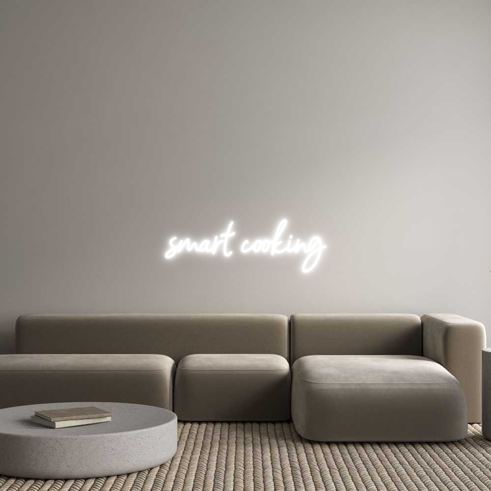 Konfigurator - Neon LED Clip - Personalisierter Indoor Schriftzug smart cooking