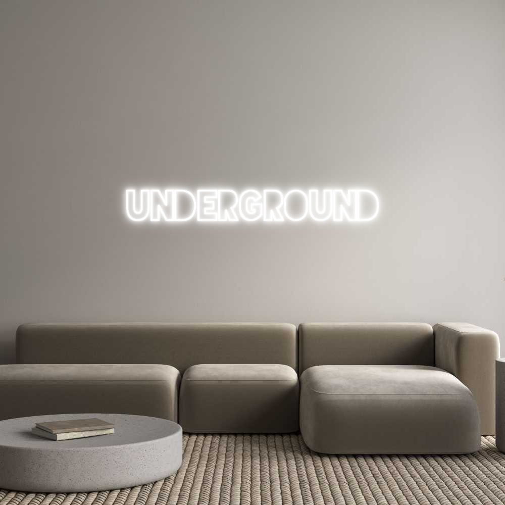 Konfigurator - Neon LED Clip - Personalisierter Indoor Schriftzug Underground